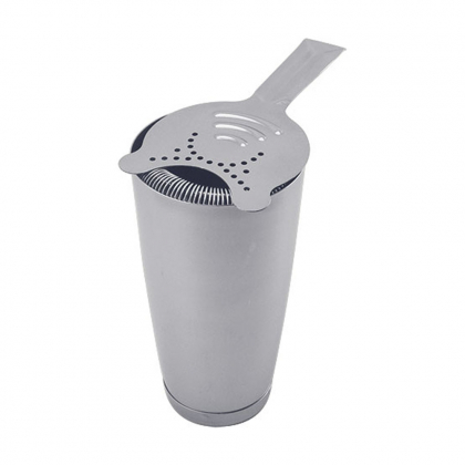 Passoire de bar (strainer) en inox, 2 crochets