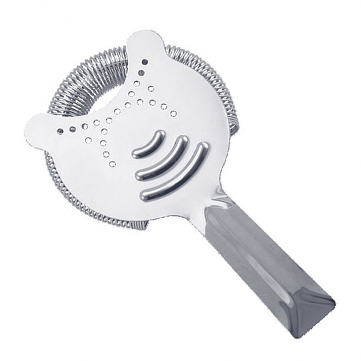 Passoire de bar (strainer) en inox, 2 crochets