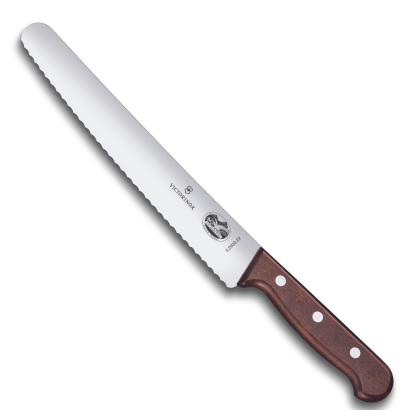 Couteau à lame crantée 26 cm manche érable, Victorinox