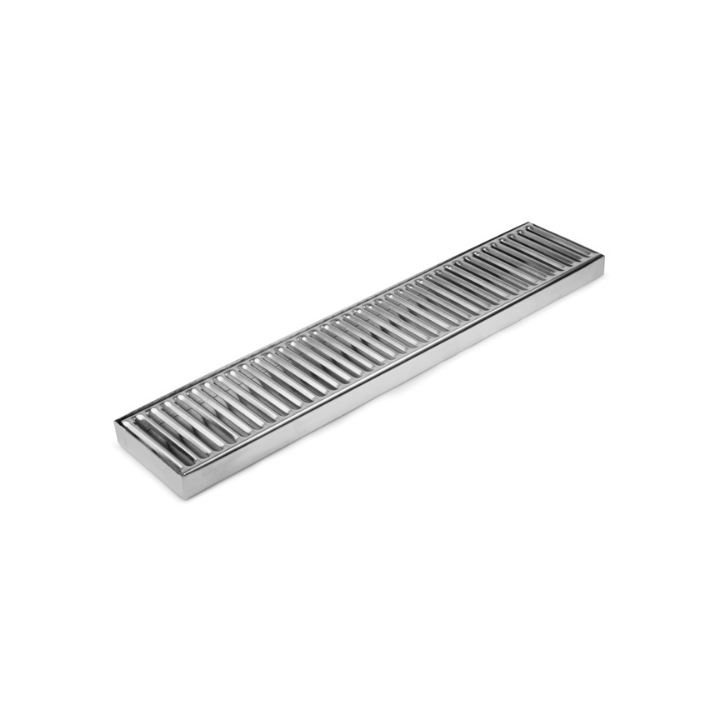 Grille égouttoir de bar en acier inoxydable 50 x 10 cm