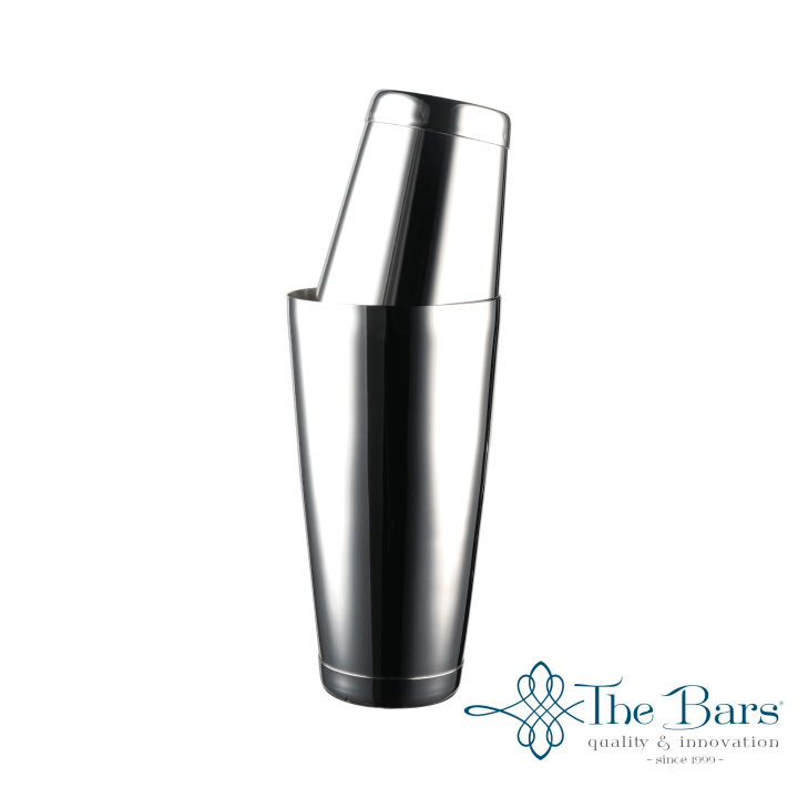 Boston Shaker complet comprenant 2 tin lestées en inox poli de 820ml et 600ml de contenance. (TIN01V + TIN02V)