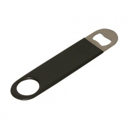 Décapsuleur de bar "Bar Blade" L 17.8 cm en inox manche en plastique noir