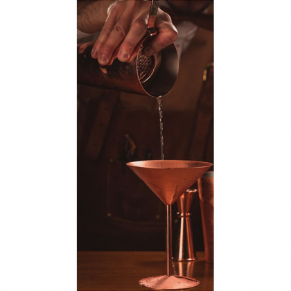 Verre martini 240 ml en métal finition cuivre