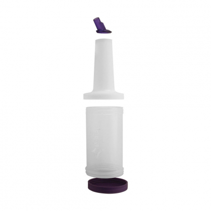 Store n pour standard 1L en plastique transparent, bec et bouchon violets