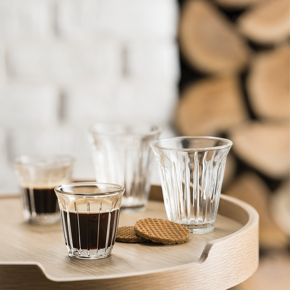Mazagran petit modèle - verre à café 9cl - Lot de 6 - Grain de café - La  Rochère